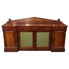 Antique Circa 1830 William IV English Sideboard Serving Cabinet