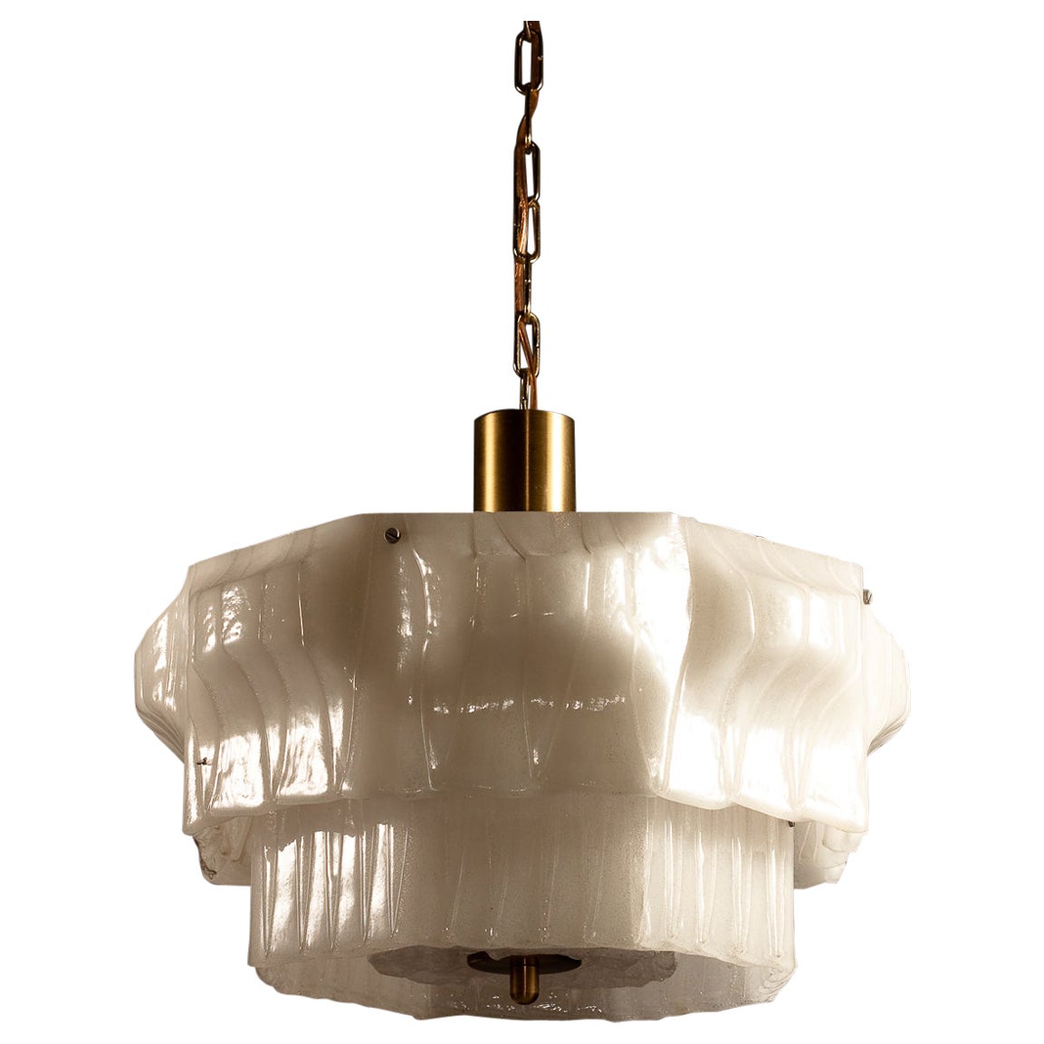 Valinte Oy, 1970's acrylic pendant lamp, Finland For Sale