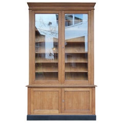 Antique Early 20th Century French Bookcase Cabinet
