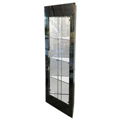 Retro Mirrored chrome and glass corner cabinet