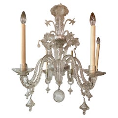 6 light antique Venetian chandelier 