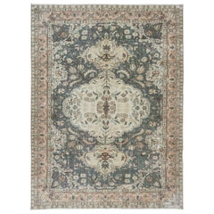 6.3x8.5 Ft One of a Kind Handmade Vintage Area Rug, Traditional Turkish Carpet (tapis turc traditionnel)