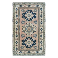 4.2x7 Ft Handmade Modern Turkish Wool Area Rug for Living Room and Dining Room