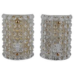 Pair of Large Wall Lights by Orrefors