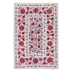 4.8x7.2 ft Crochet Wall Hanging. Couvre-lit en broderie de soie. Tapisserie faite à la main