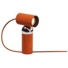 Flos Bilboquet-Tischlampe aus Polycarbonat und Stahl in Tomatenfarbe