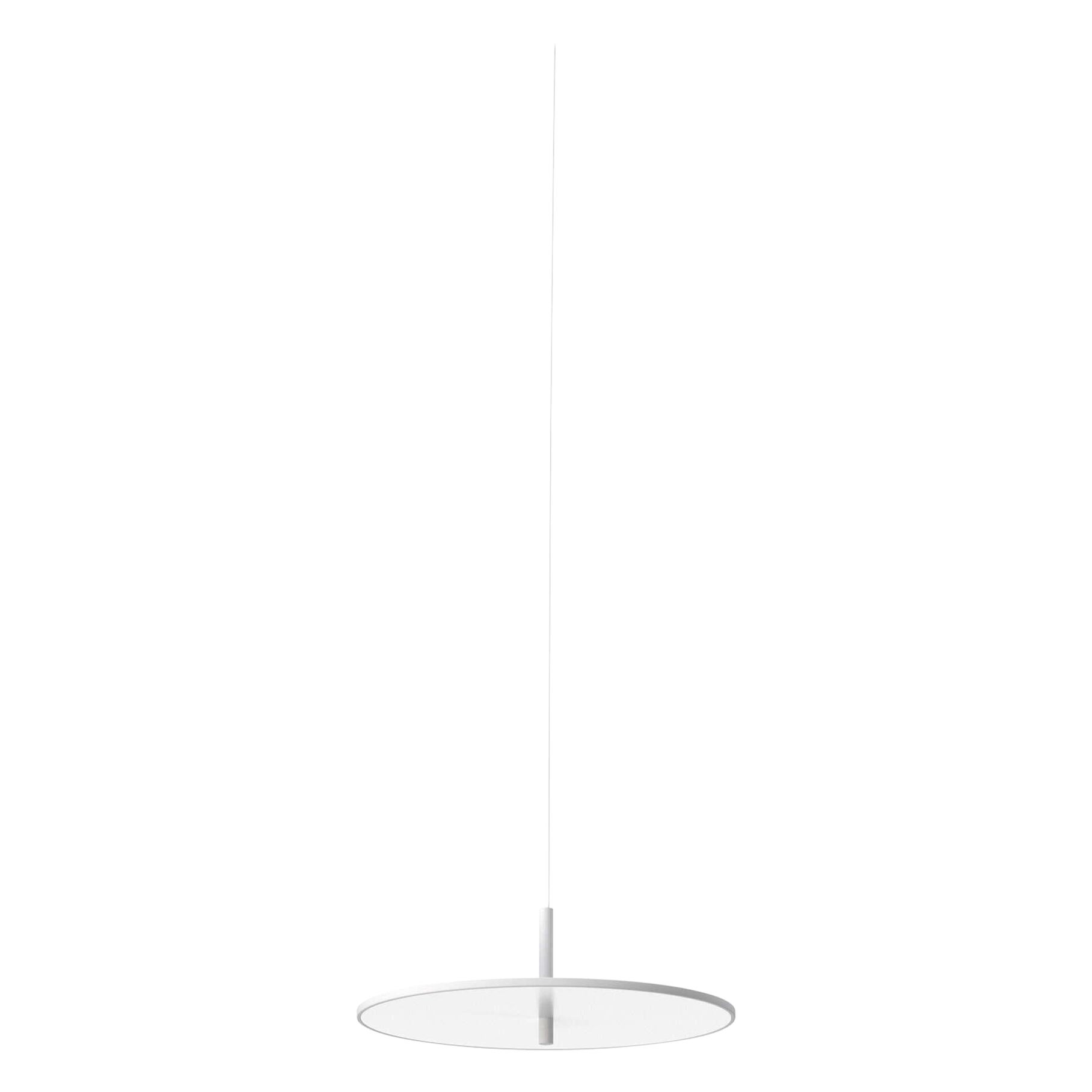 Flos My Disc Suspended Lamp of Aluminum and Polycarbonate in Matt White Color For Sale