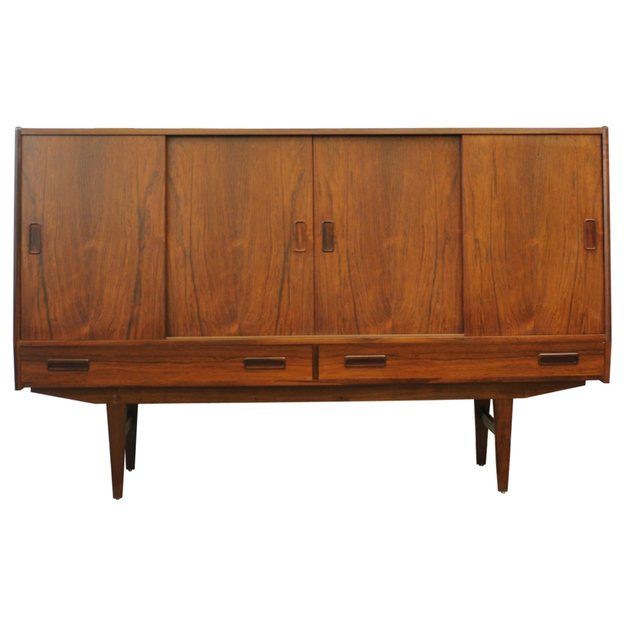 Vintage Danish Rosewood Sideboard by Borge Seindal For Sale