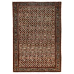 Antique 19th Century Persian Tabriz Handmade Wool Rug