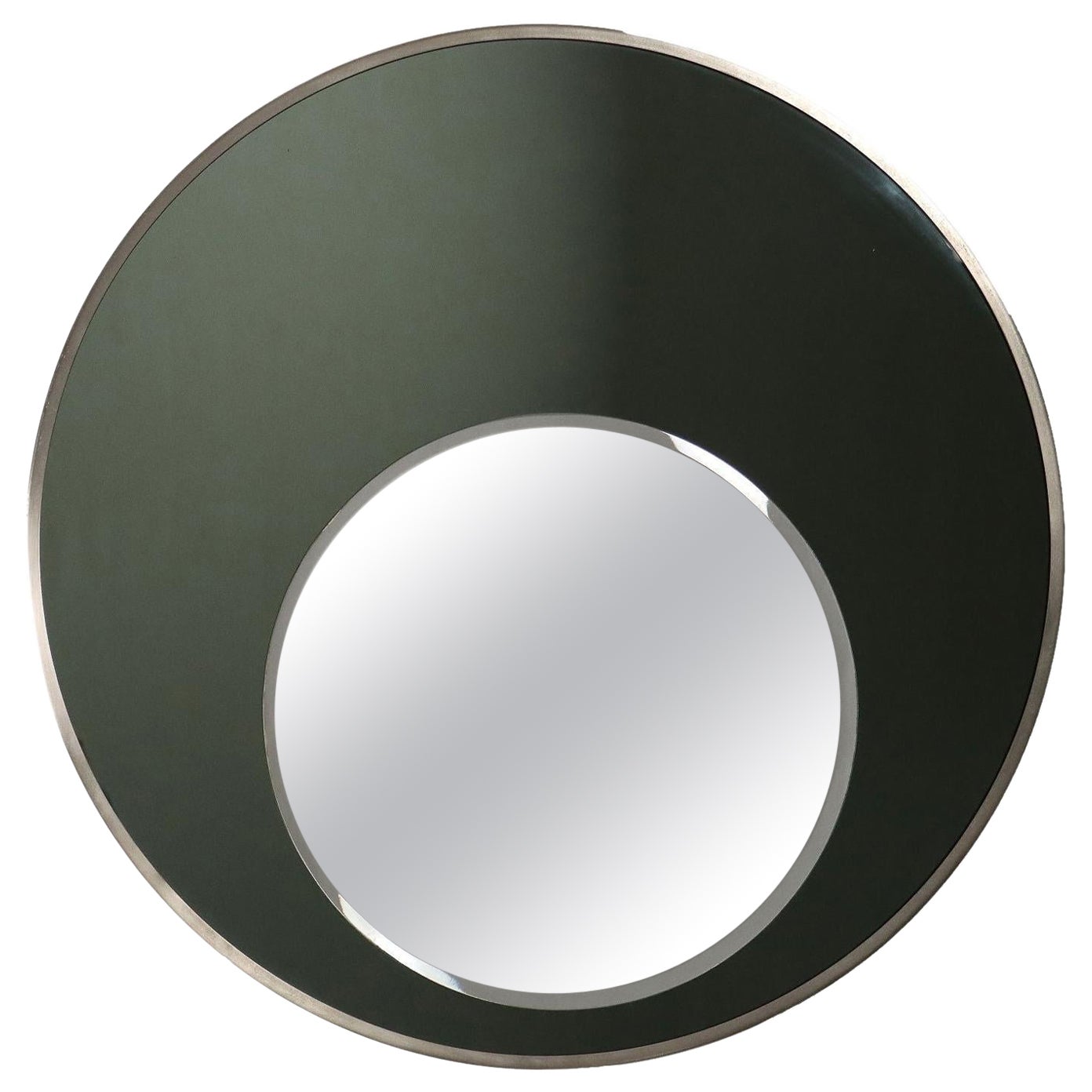1970s round mirror