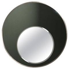 Vintage 1970s round mirror