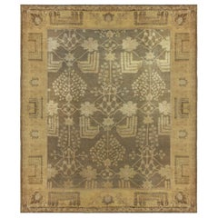 Ancien tapis turc Oushak en laine
