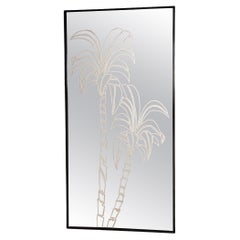 Spiegel mit Eisenrahmen, Smoke and Palms Mirror