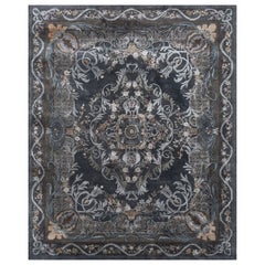 Lagoon Muse Deep Blue & Marine Blue 240x300 cm Hand Tufted Rug