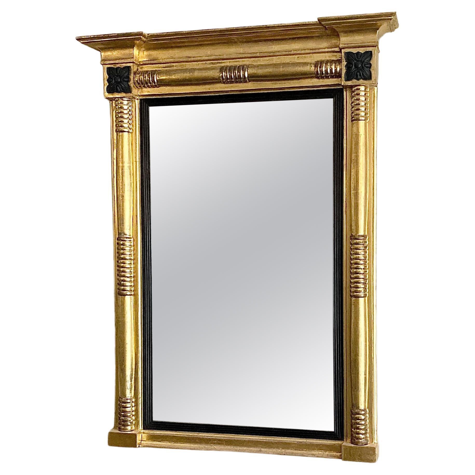 Giltwood Overmantle Pier Mirror For Sale
