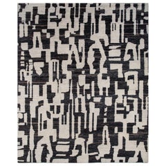 Noir Enigma Ebony & Marble 240x300 cm Hand Knotted Rug