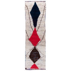Vintage Tribal Moroccan Handmade Wool Rug