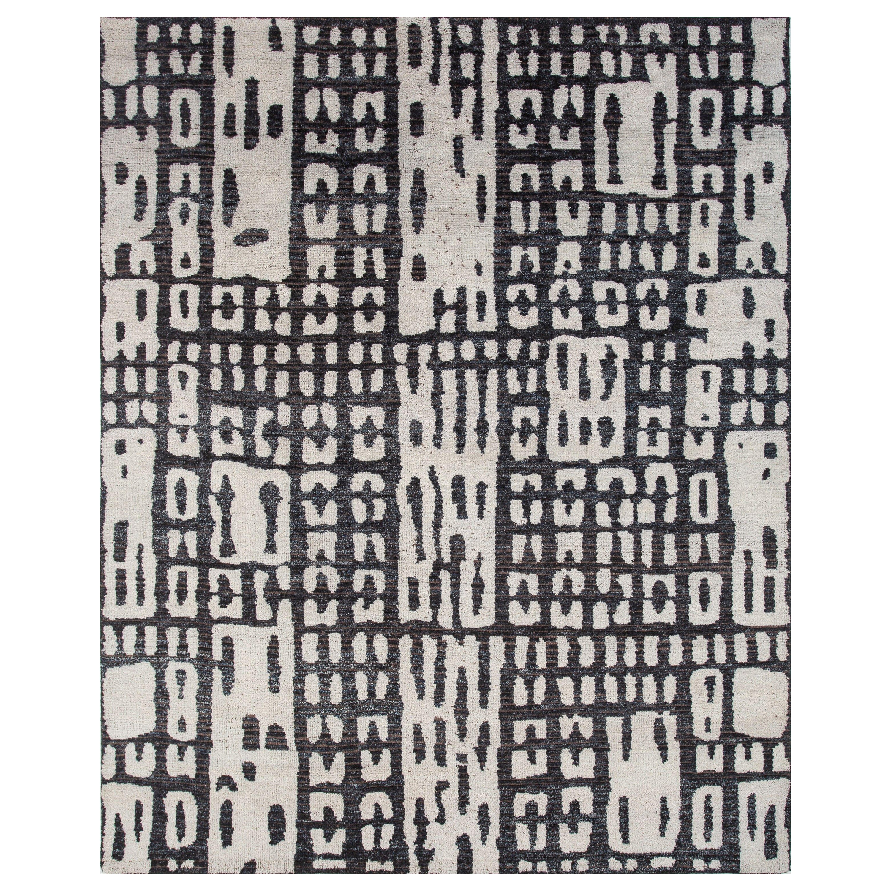 Urban Zen Marble & Cola 240x300 cm Hand Knotted Rug For Sale