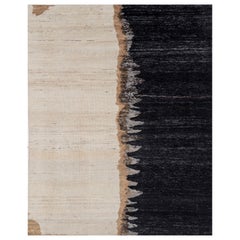 Merging Ripples Vanilla & Ebony 240x300 cm Hand Knotted Rugs