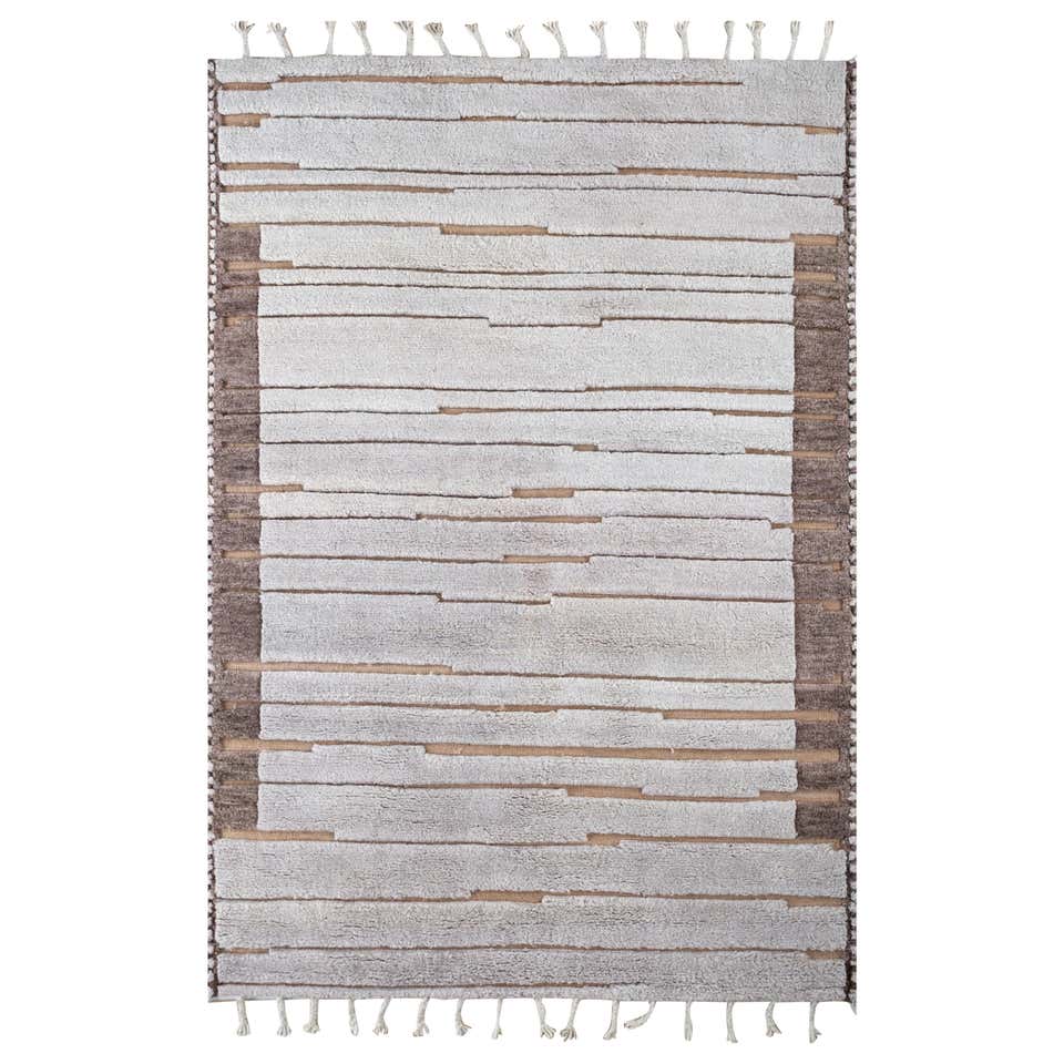 Neutral Dunes Light Camel and Light Camel 180x270 cm Hand Knotted Rug ...
