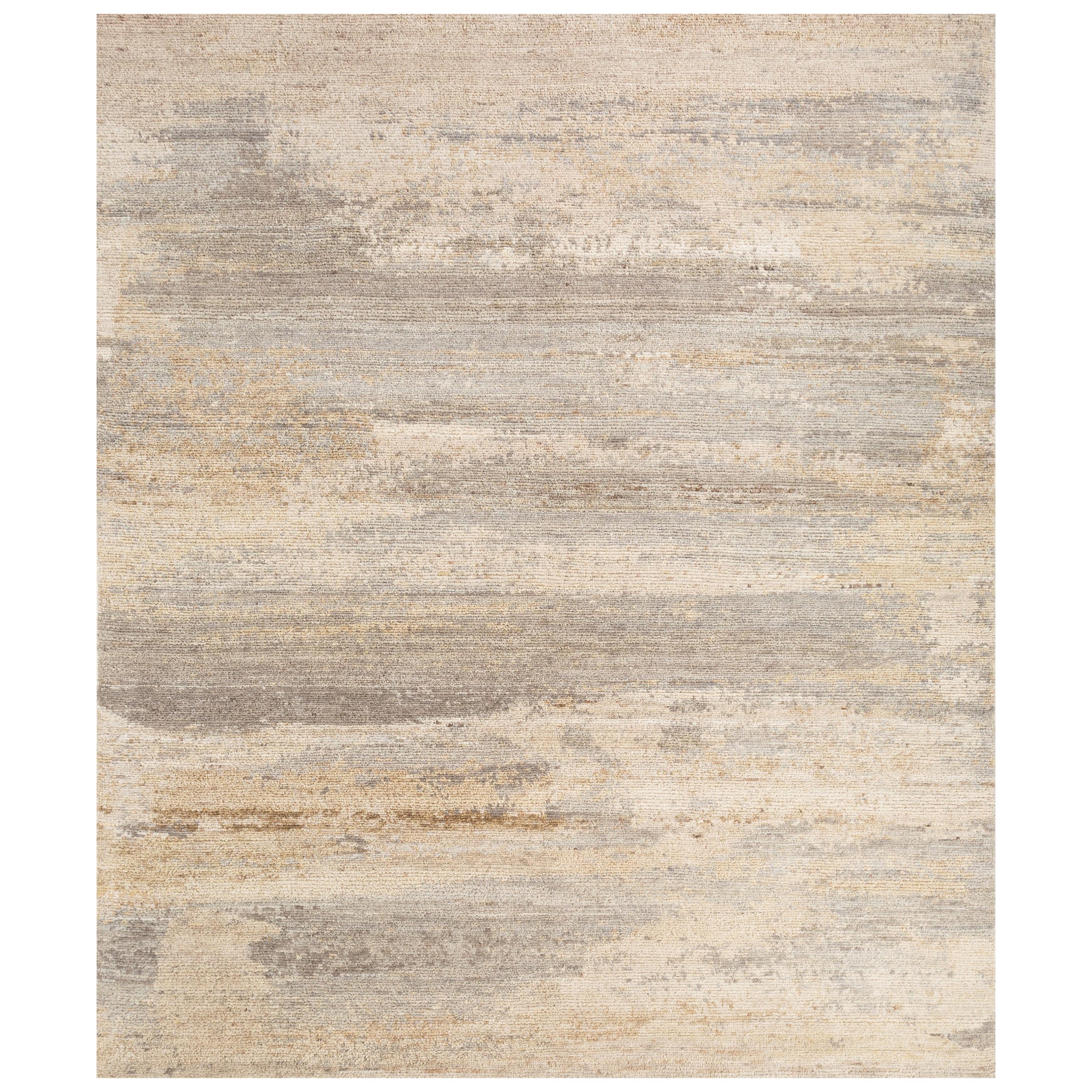 Ethereal Transition Soft Gold & Medium Taupe 180x270 cm Hand Knotted Rug