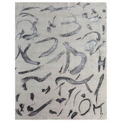 Handgeknüpfter Teppich in Elfenbein & Milchgrau 240X300 cm aus luxuriösem Gewebe
