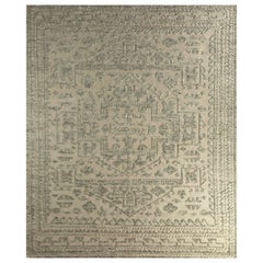 Illusion Nectar Natürlicher Off White & Natur Silber 240x300 cm Handgeknüpfter Teppich
