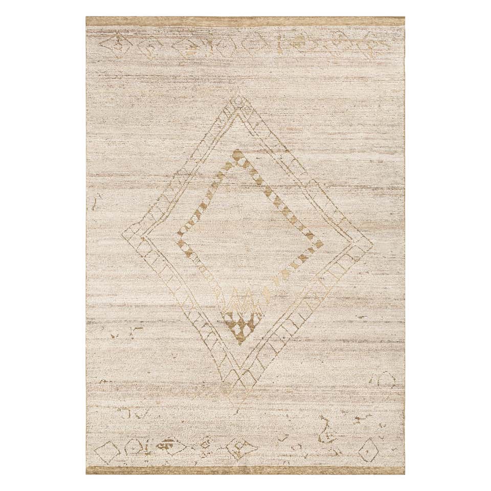 Neutral Dunes Light Camel and Light Camel 180x270 cm Hand Knotted Rug ...