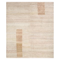 Elysian Bloom Weiß & Weichgold 240x300 cm Handgeknüpfter Teppich