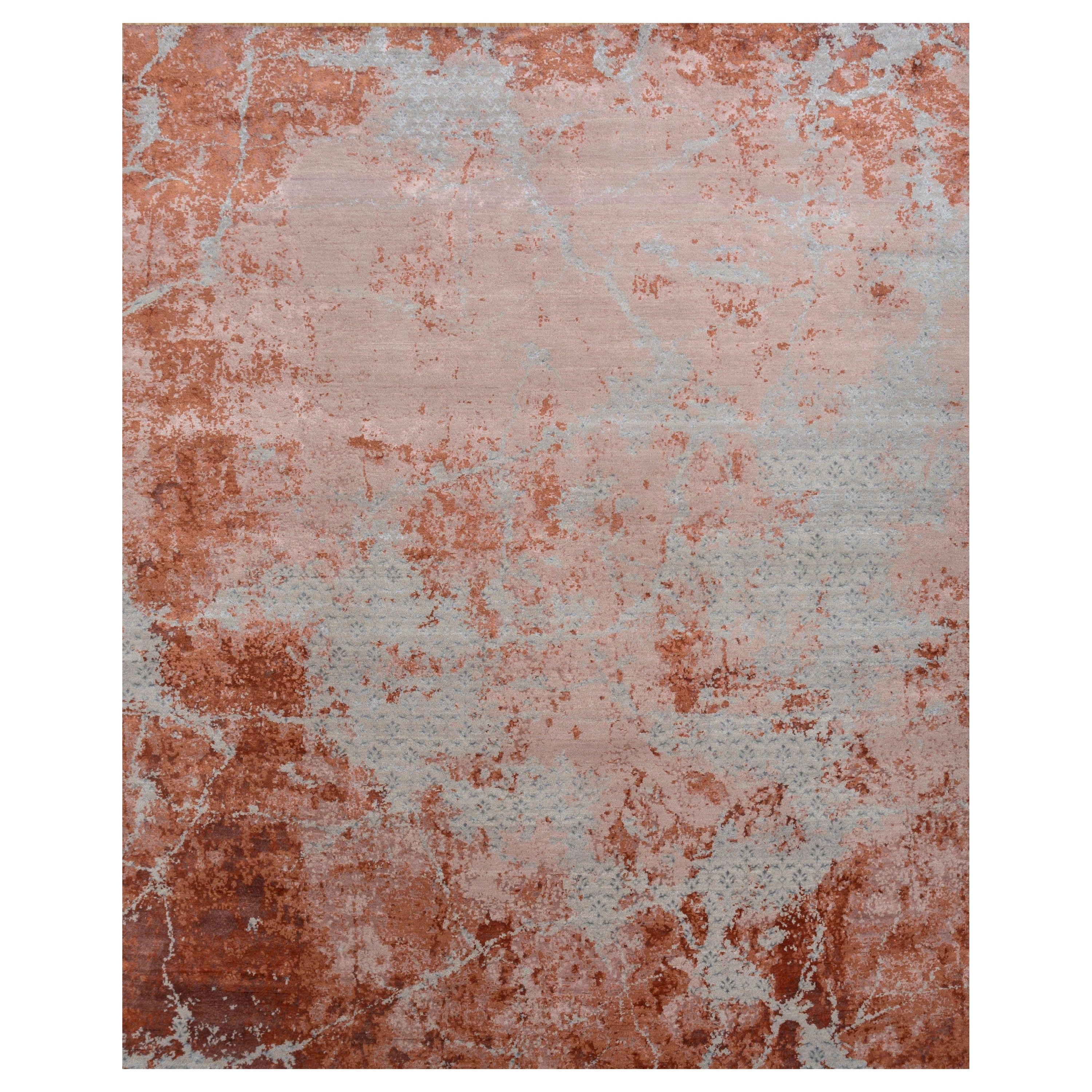 Enigma Essence Rose Smoke & Classic Gray 240X300 Cm Handknotted Rug For Sale