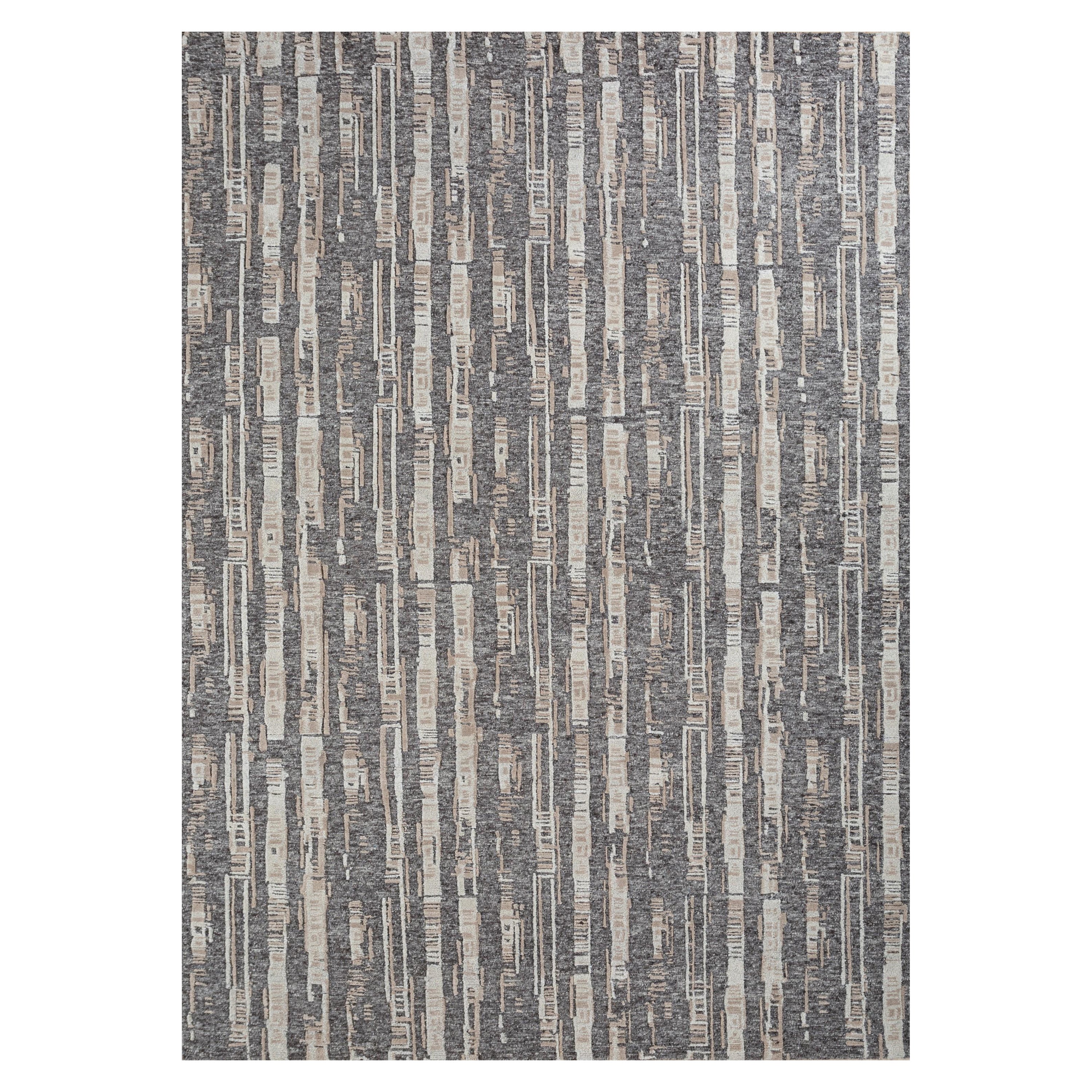 Moroccan Mirage Dark Frost Gray & Marble 180X270 Handknotted Rug For Sale