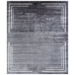 Lustrous Harmony Liquorice & Shale 240X300 cm Handknotted Rug