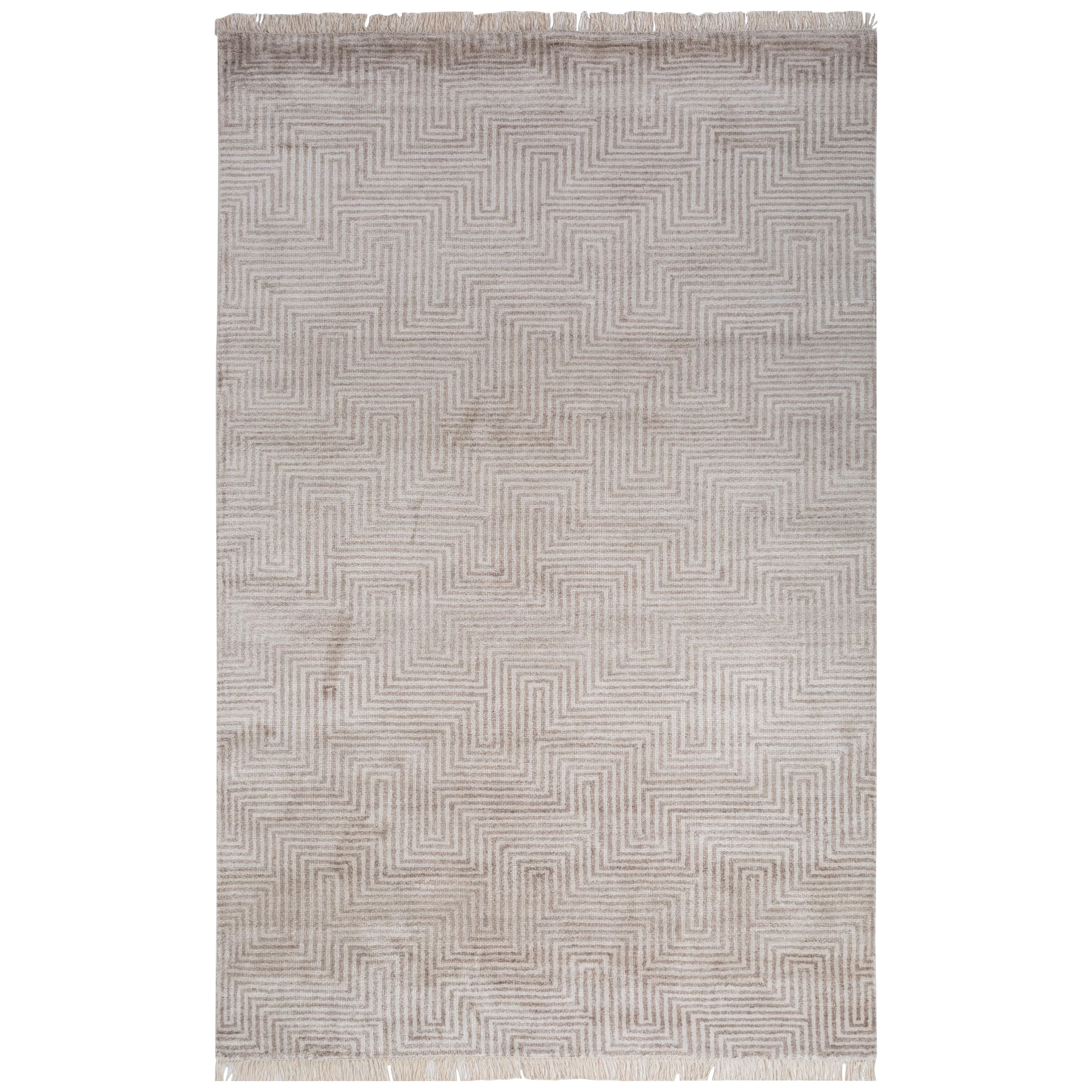 Gentle Radiance Pebble & Marble 180X270 Cm Handknotted Rug For Sale