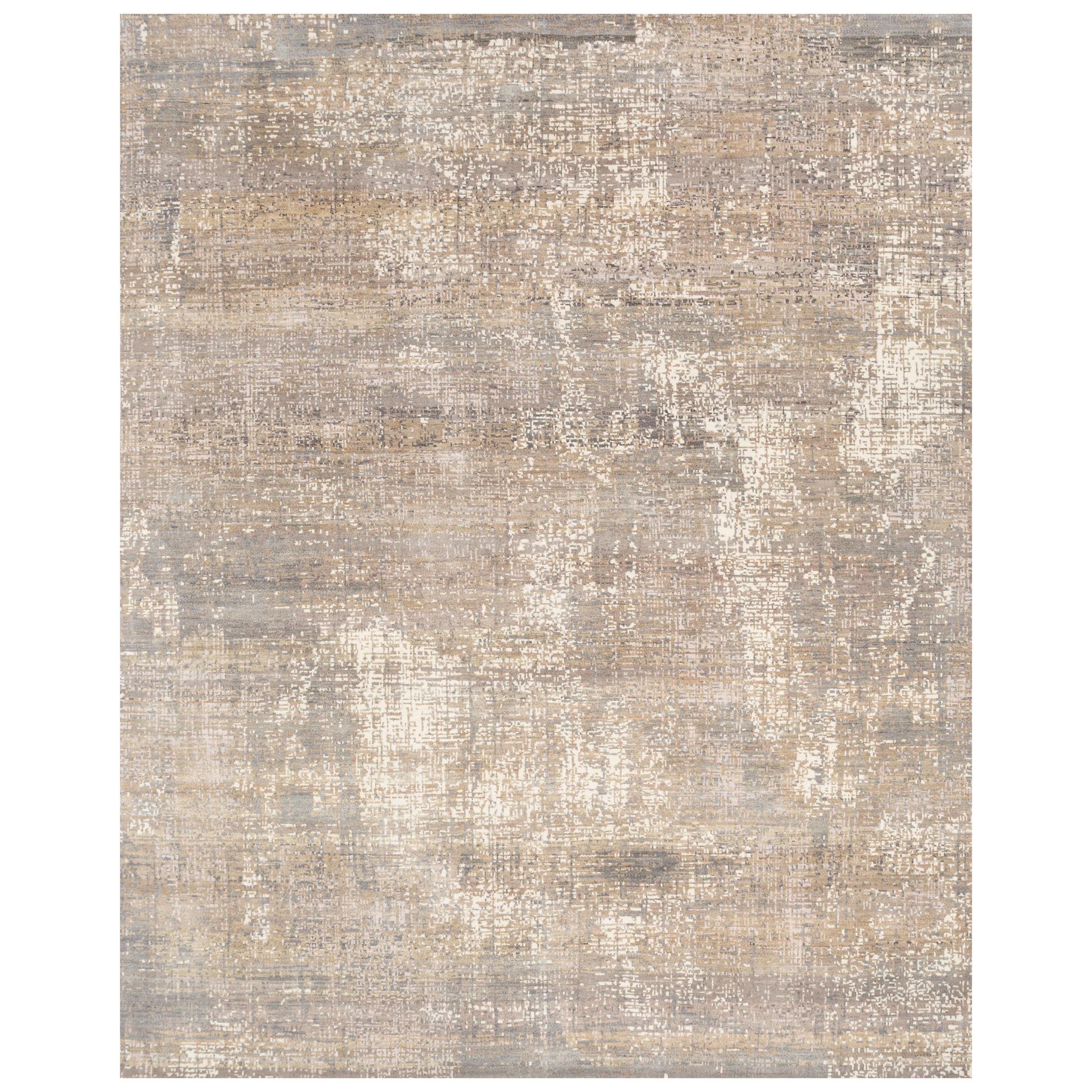 Luxe Overture Mink & Nickel 240X300 cm Hand Knotted Rug For Sale