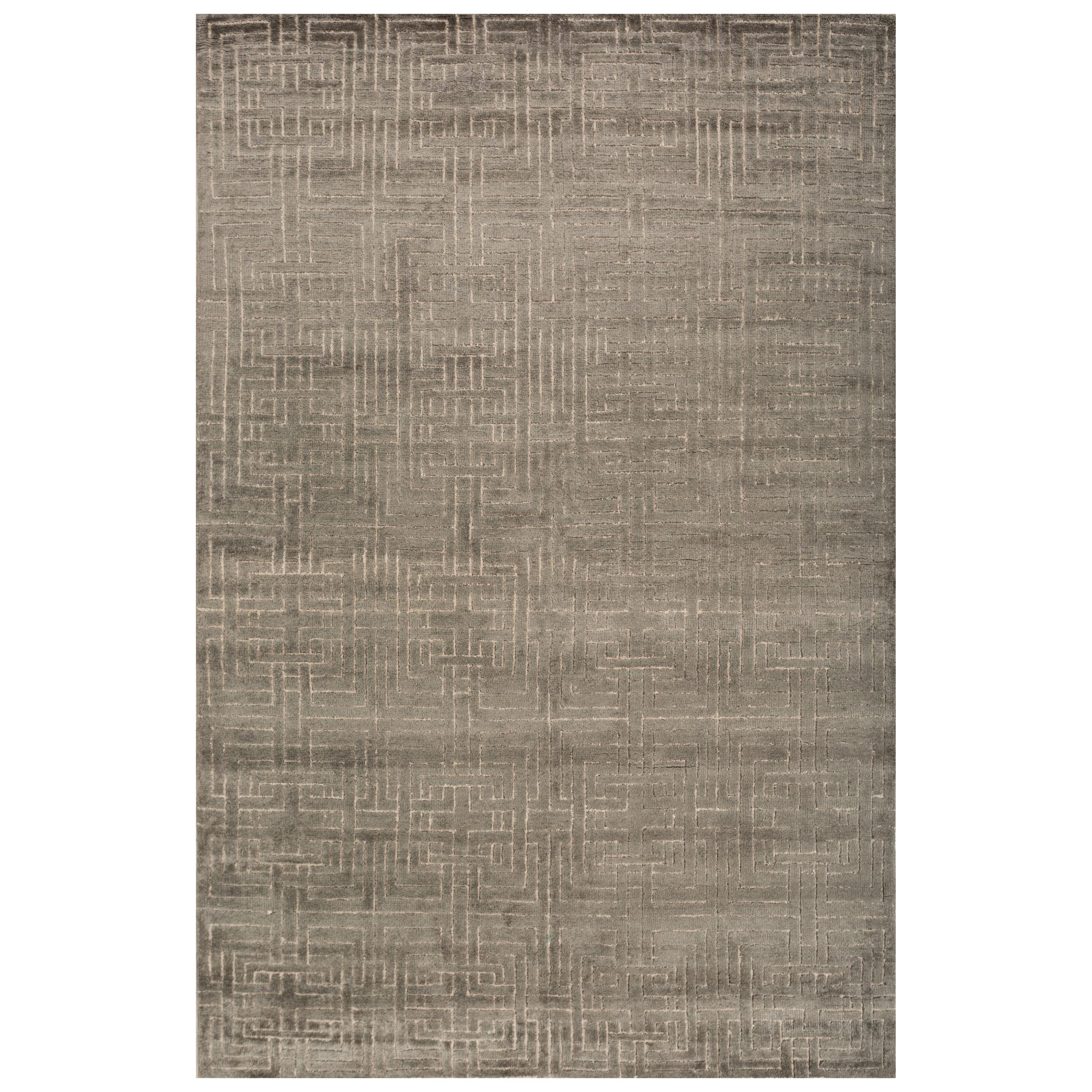 Serenity Fusion Sealskin & Flax 180X270 cm Handknotted Rug For Sale