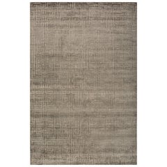 Tappeto Serenity Fusion in pelle di foca e lino 180X270 cm annodato a mano