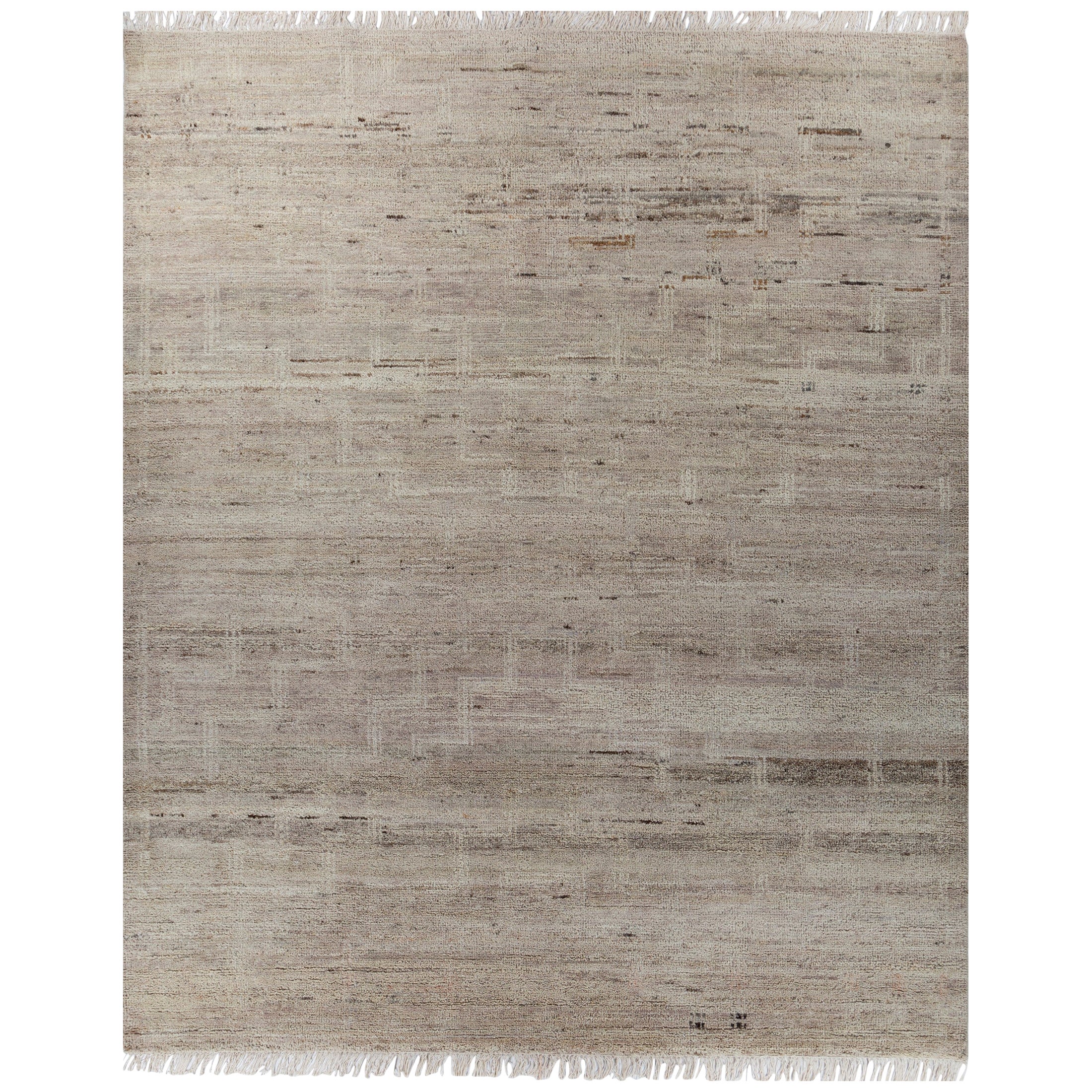 Ivory Dreamscape Dark Ivory & White 240x300 cm Hand Knotted Rug For Sale