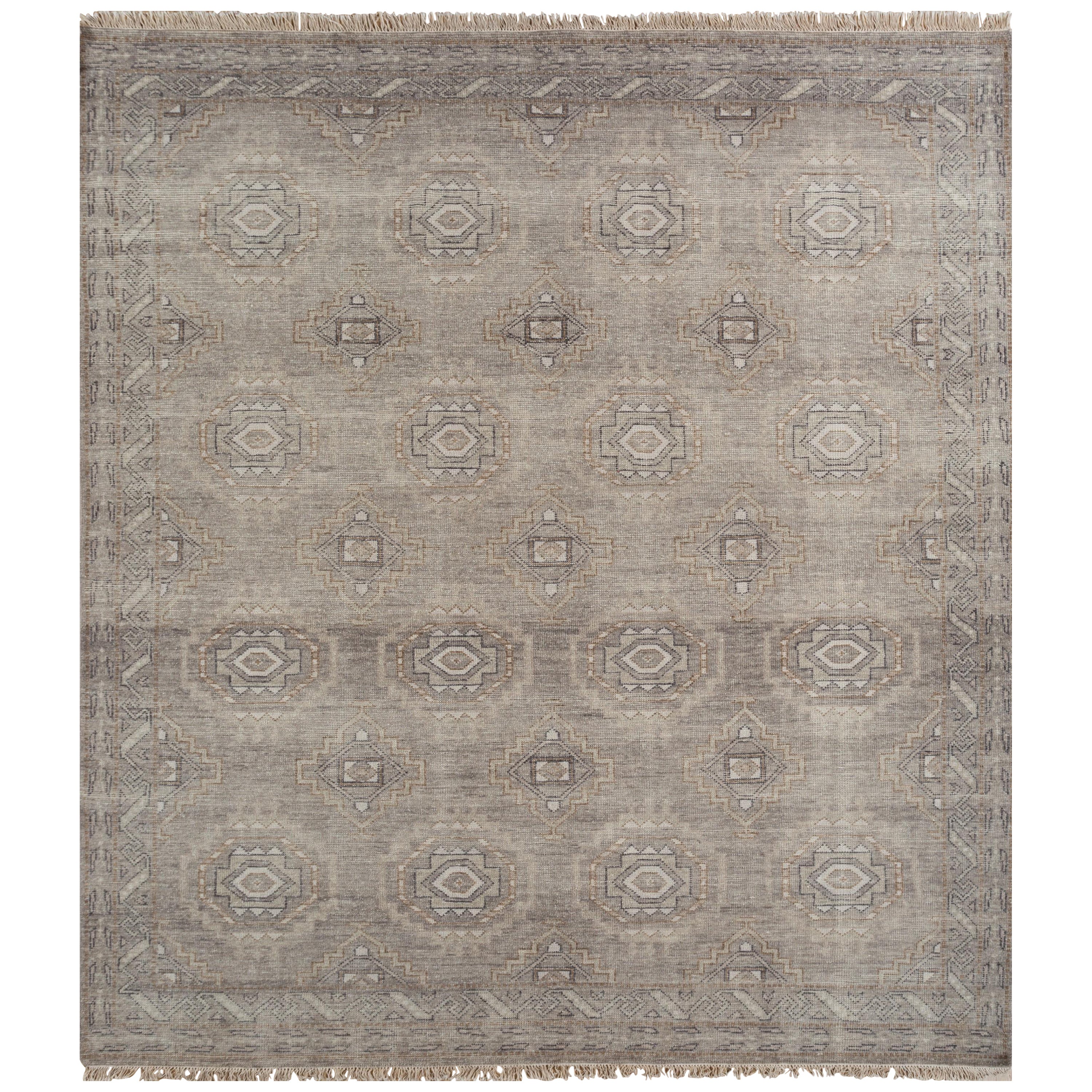 Urban Lucid Shale & Soft Beige180x270 cm Hand Knotted Rug For Sale