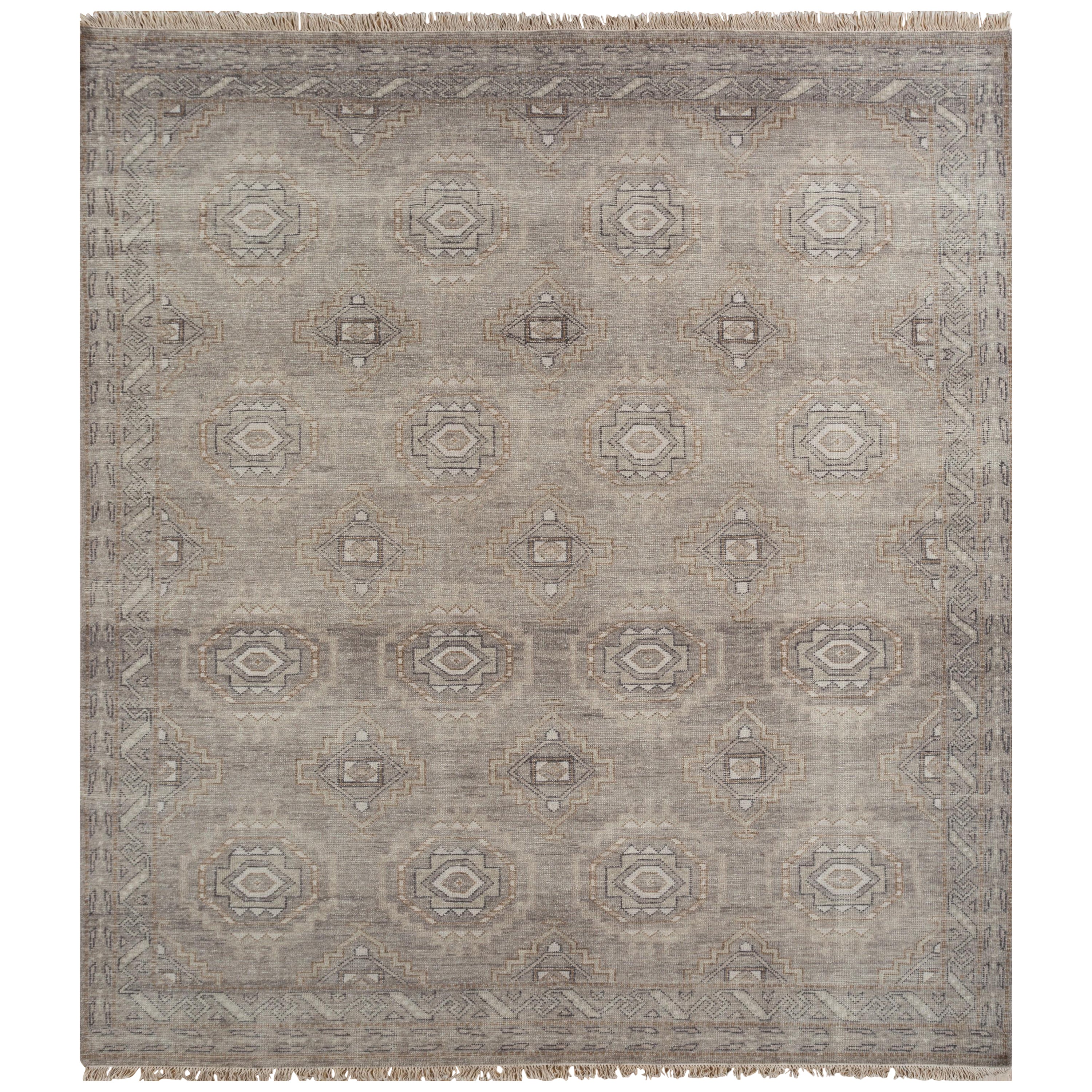 Tapis Urban Lucid beige souple et noué à la main 180 x 270 cm en vente