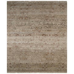 Enigmatic Weavings Teppich in Ton und weichem Beige 240x300 cm, handgeknüpft