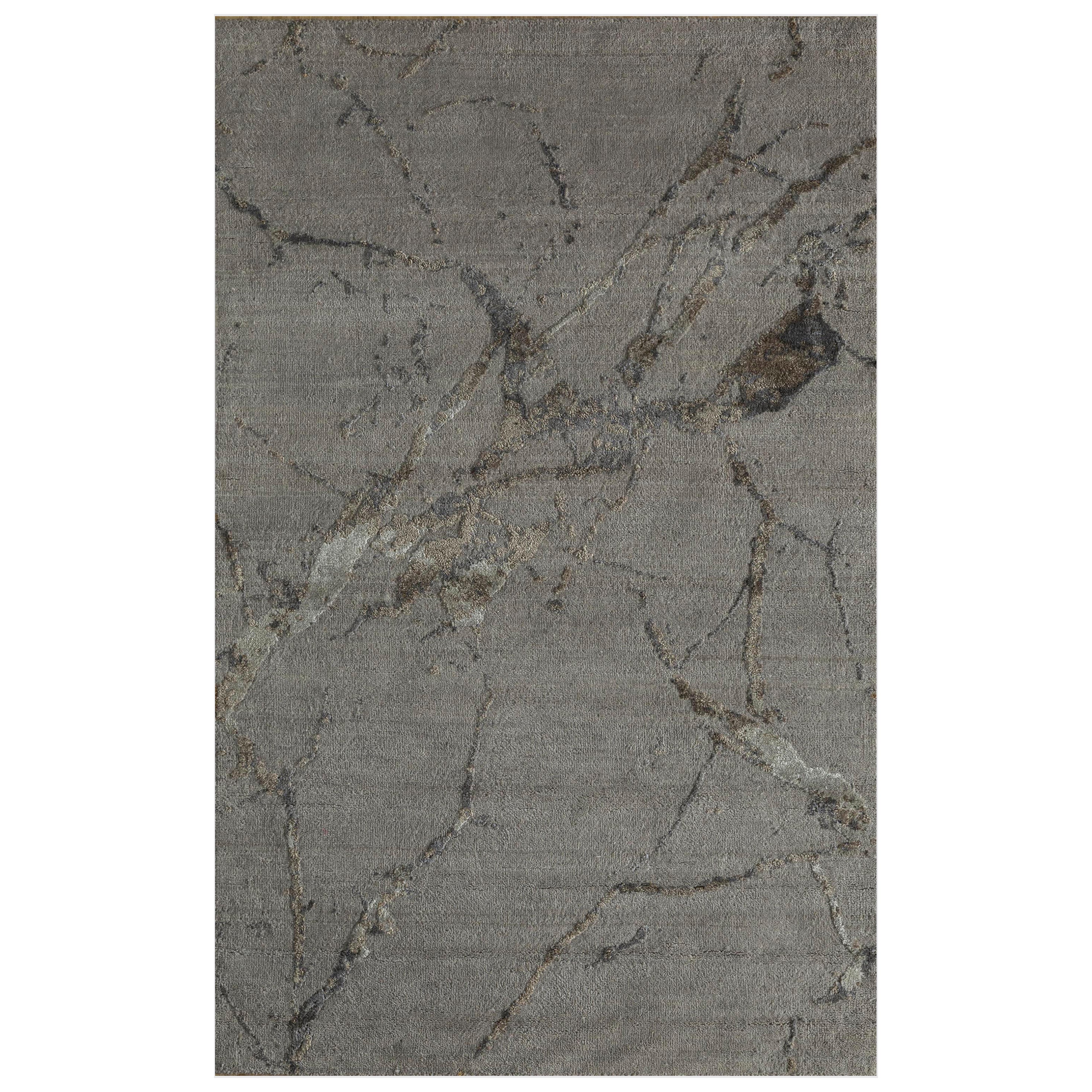 Unhurried Symphony Ashwood & Gray Brown 300X420 cm Handknotted Rug For Sale