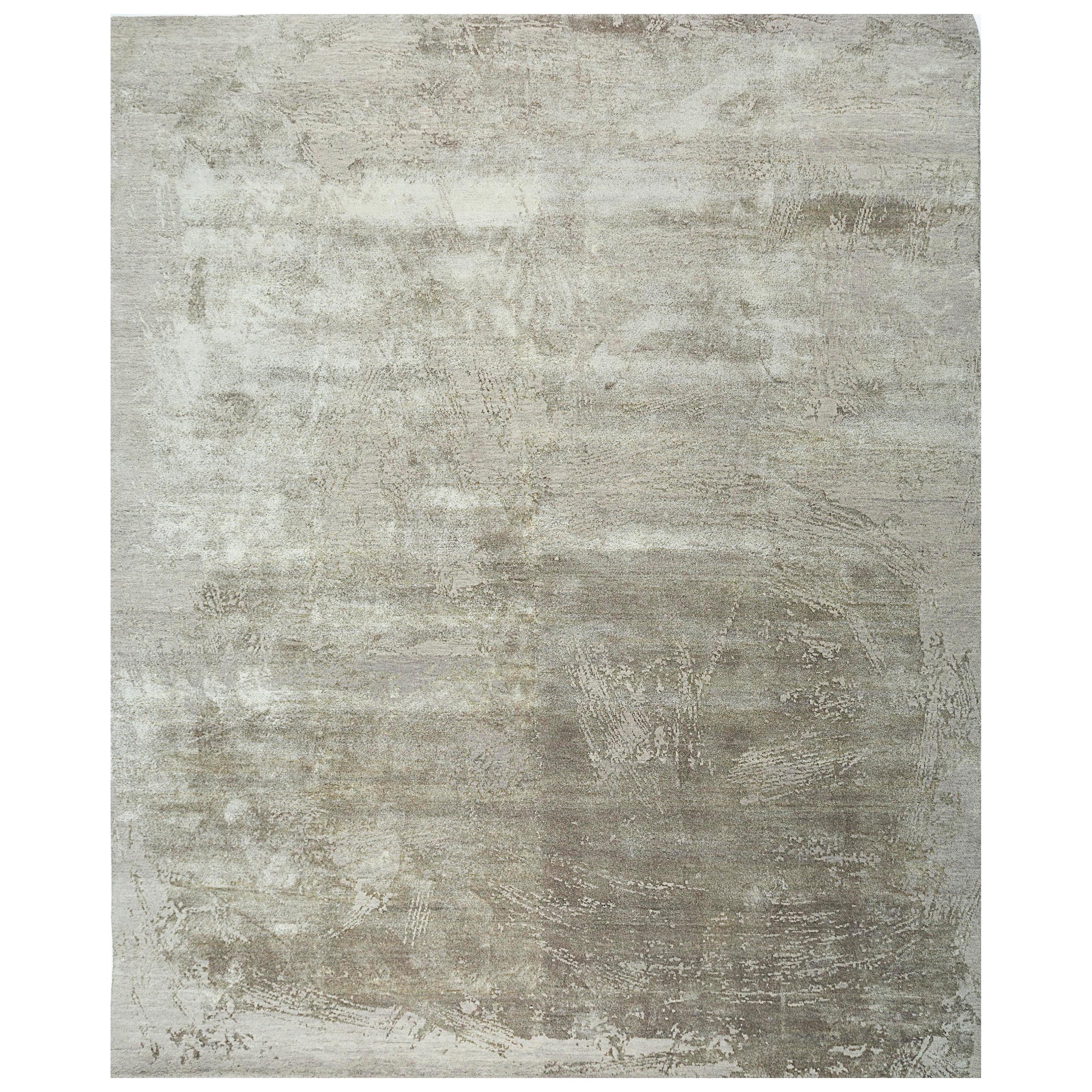 Origami Harmony Classic Gray & Shale 240X300 cm Handknotted Rug For Sale