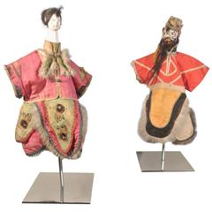 Paire de Marionettes asiatiques du 19ème siècle