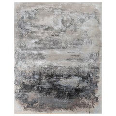 Modern Fusion Antique White & Slate Gray 300x420 Cm handknotted Rug