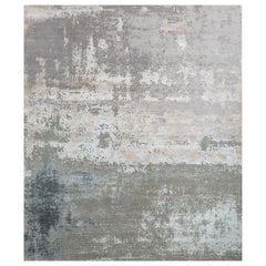 Ethereal Glow Classic Gray & Ice Blue 200X300 cm Handknotted Rug