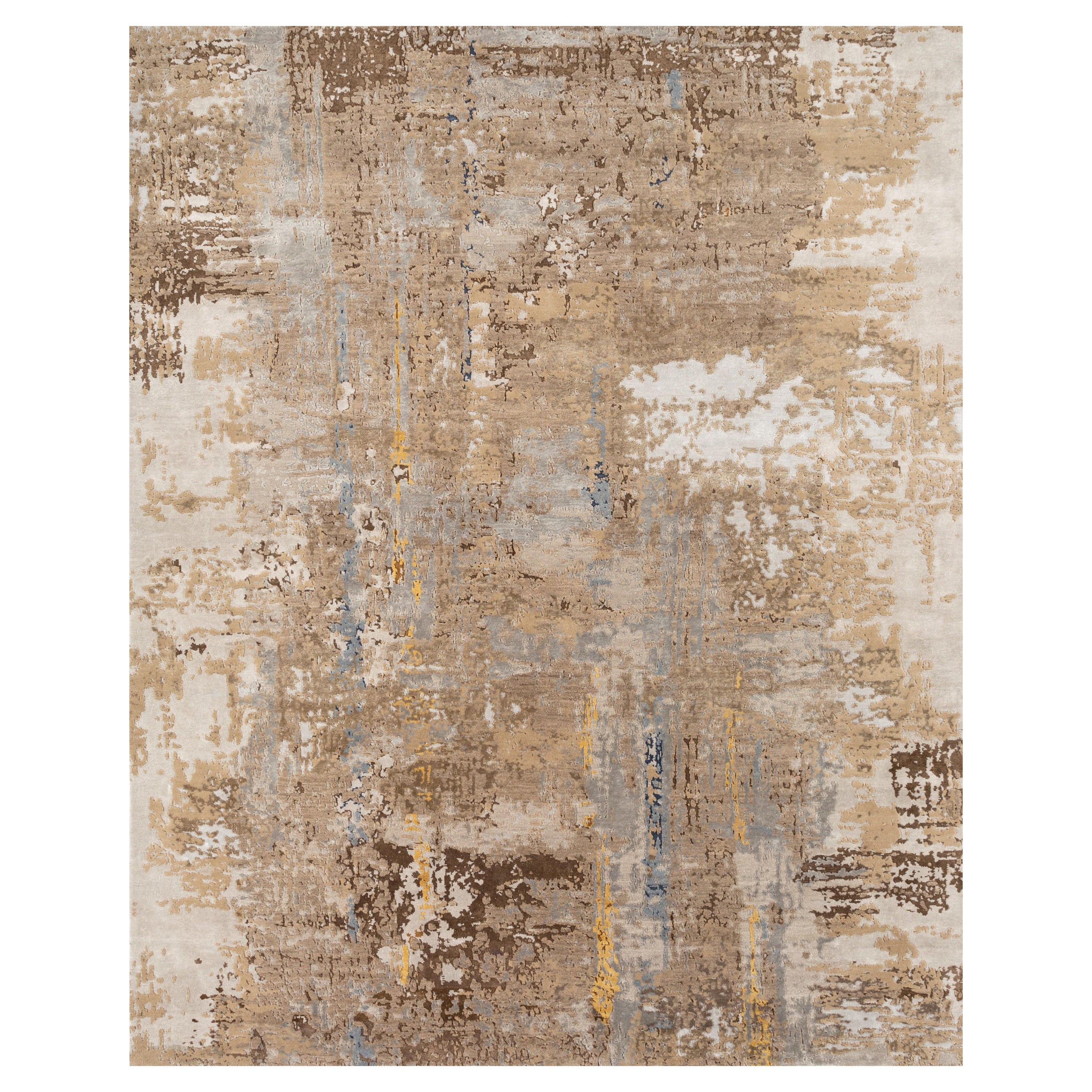 Abstract Nature Mink Classic Gray 200X300 Cm Hand-Knotted Rug For Sale