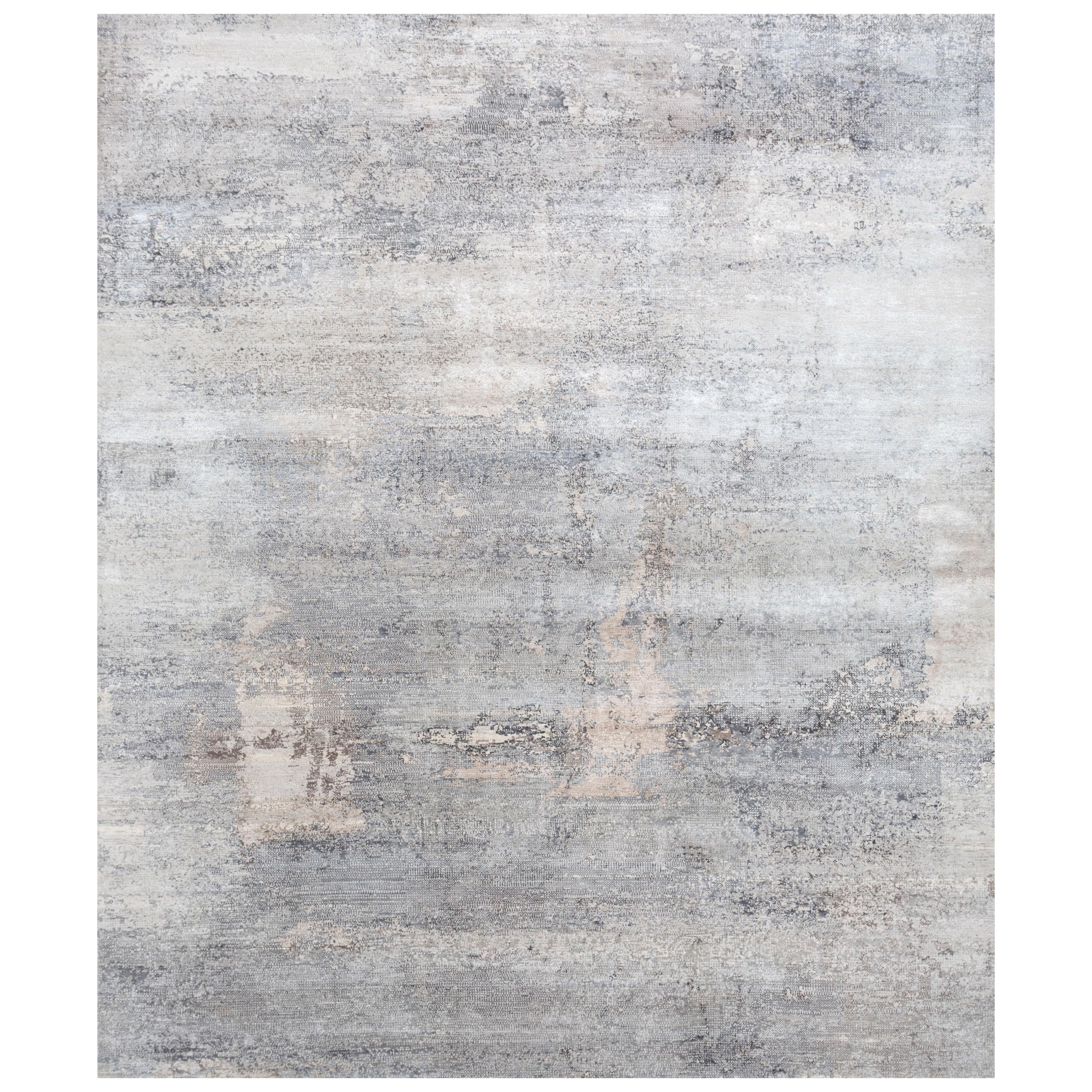 Tranquil Prism Classic Gray & Ashwood 200X300 cm Handknotted Rug For Sale