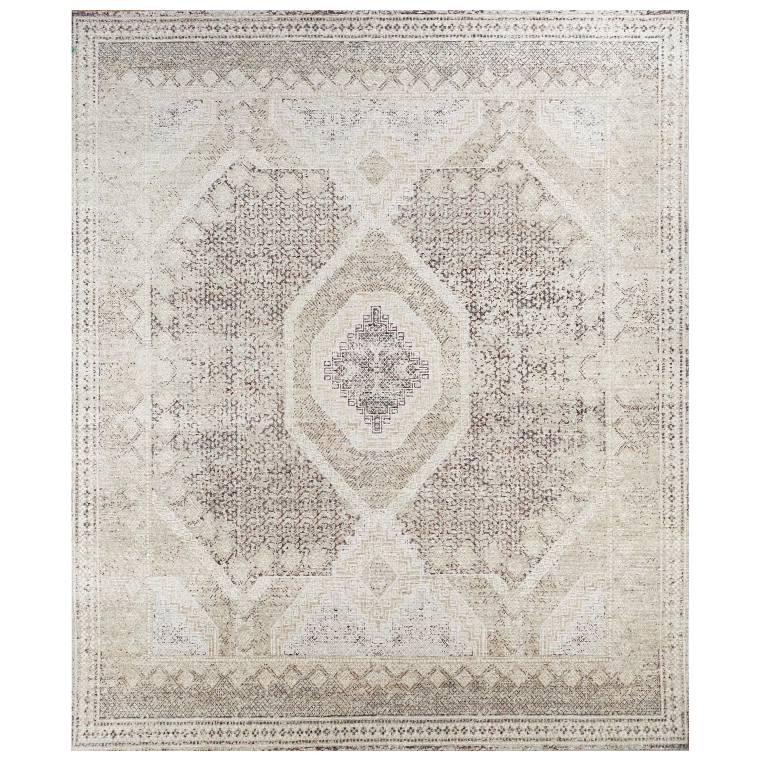 Earthen Heritage Soft Tan 180X270 cm Hand-Knotted Rug For Sale