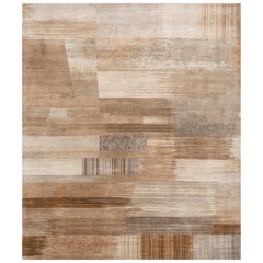 Harmonic Contrast Ivory & Blackberry 240x300 Cm Handknotted rug