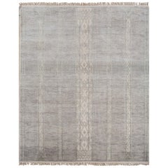 Rural Bliss Mosaic Nickel & White 240X300 cm Handknotted Rug